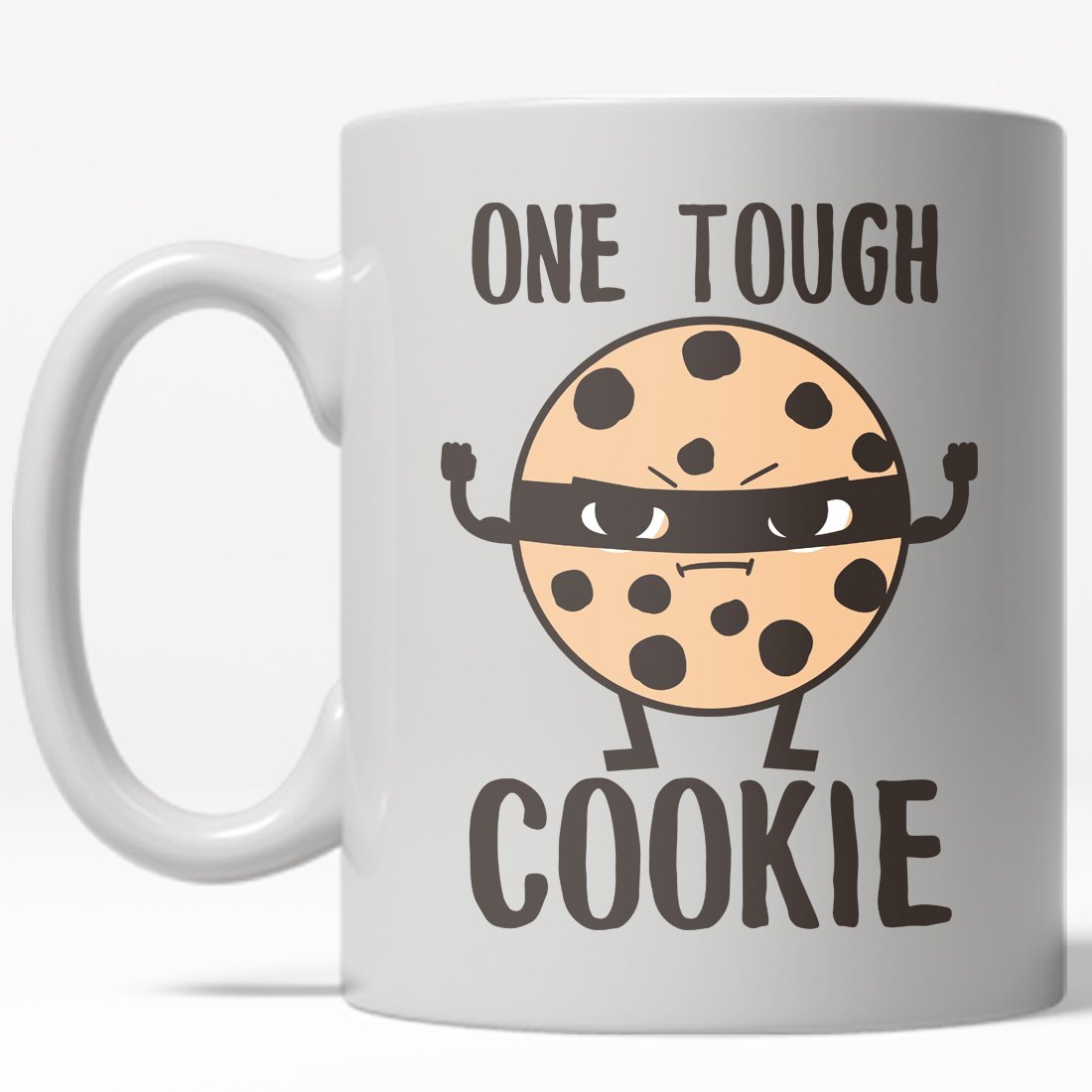 Funny One Tough Cookie Mug - 11oz Coffee Cup with Chocolate Chip Design | Great Gift for Bakers, Teachers & Coffee Lovers | Perfect for Office, Kitchen & Coffee Breaks
