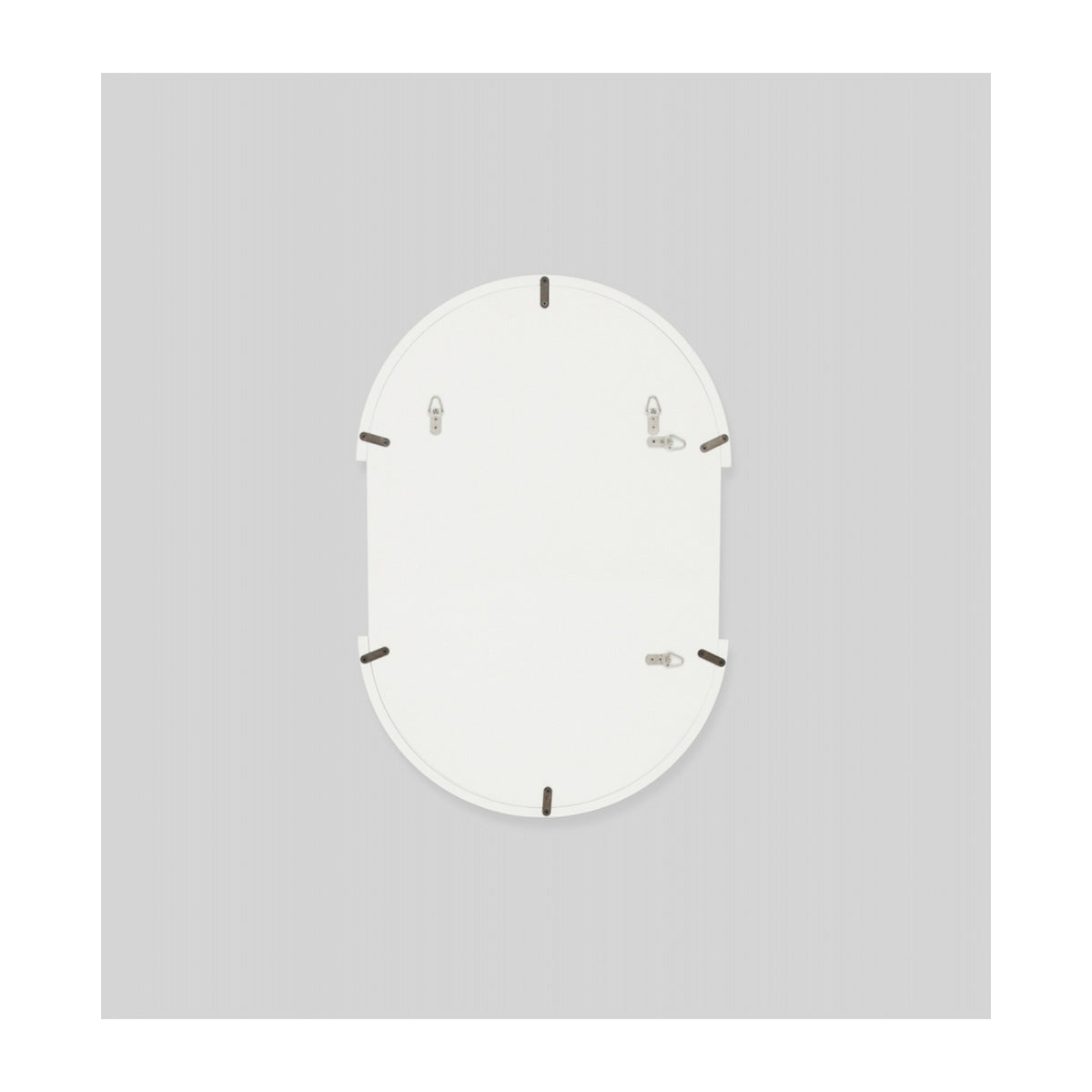 Stylish Dawn Oval Mirror in Bright White - Perfect for Living Room, Bedroom, or Bathroom Decor