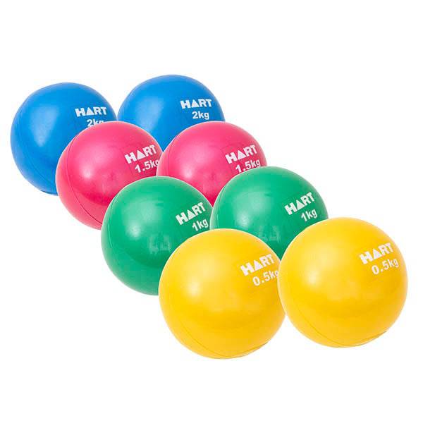 HART Soft Touch Weight Balls - 3LB/5LB/8LB Set for Strength Training, Home Gym, Physical Therapy & Rehabilitation - Perfect for Fitness, Yoga, and Workout Accessories