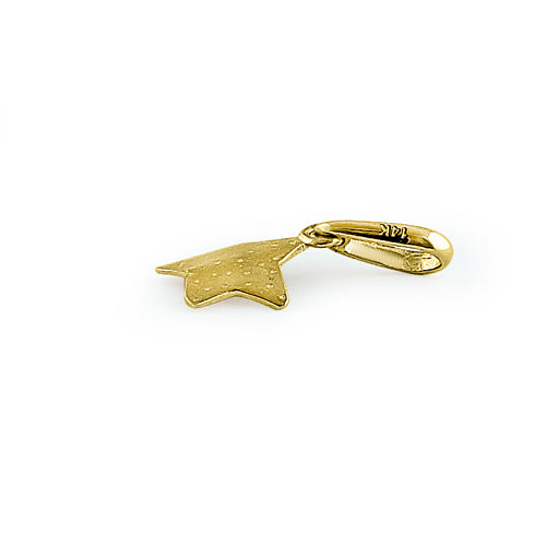 14K Solid Yellow Gold Star Charm Pendant Necklace for Women - Perfect for Everyday Wear, Gifts & Special Occasions
