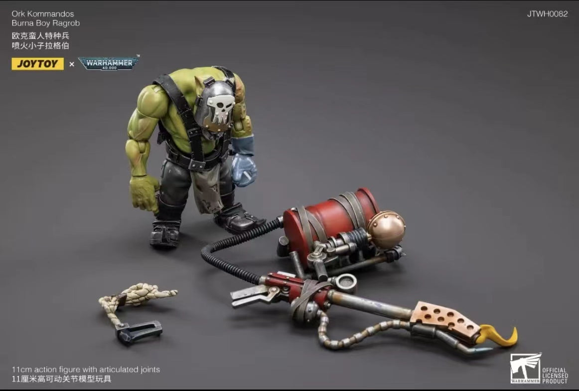 JOYTOY 1/18 Scale Warhammer 40K Ork Kommandos Action Figure - Highly Detailed Collectible Model for Tabletop Gaming & Display