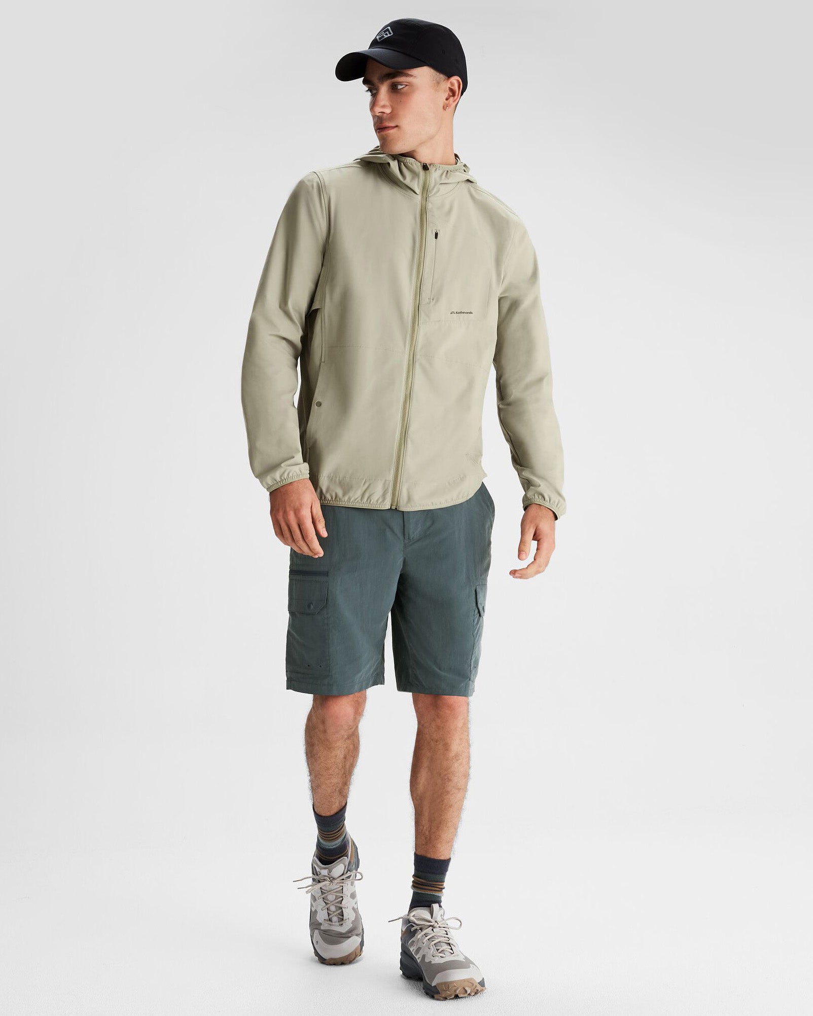 Men's Lightweight Sun Breaker Jacket - UPF 50+ UV Protection, Breathable & Water-Resistant, Perfect for Hiking, Fishing & Outdoor Activities (Light Beech)