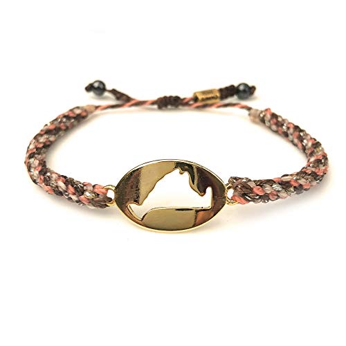 Gold & Coral Brown