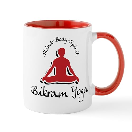 White/Red Inside - Bikram Yoga Mug