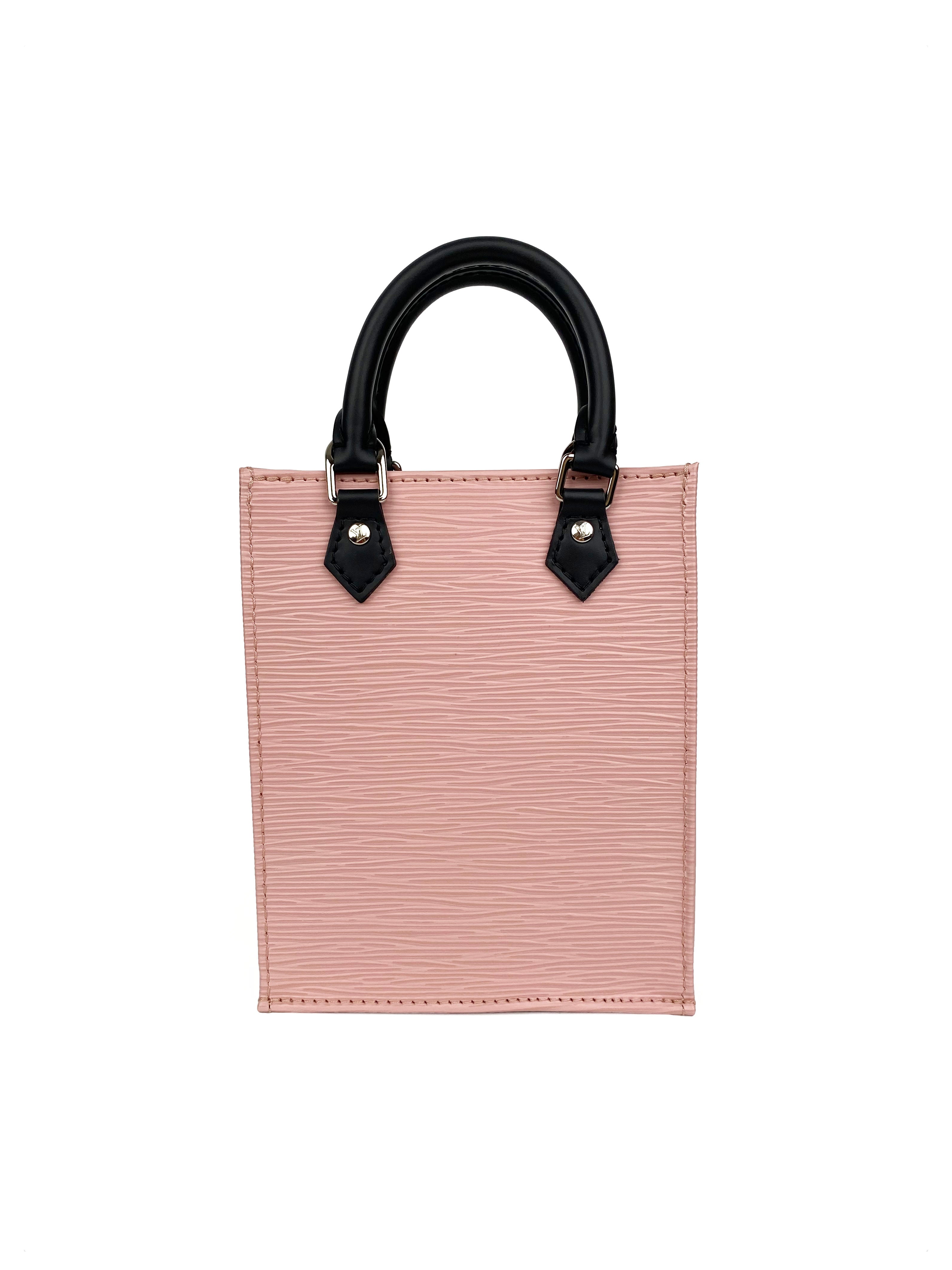 Authentic Louis Vuitton Pink Petit Sac Plat Crossbody Bag - Luxury Leather Shoulder Purse for Women | Perfect for Date Night, Shopping & Travel Accessories
