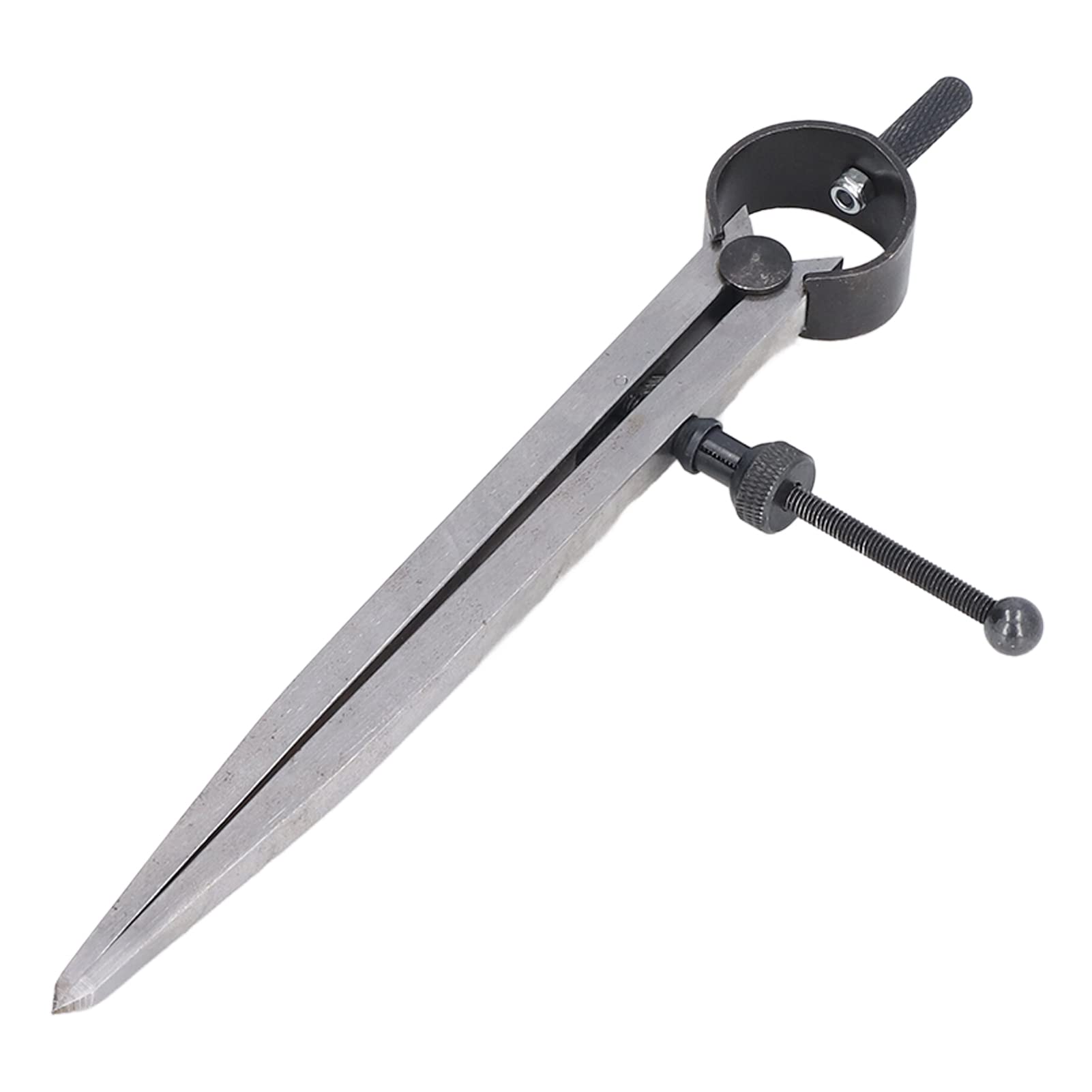 Premium Carpenter Compass with Fine Adjustment - High Hardness Flat Leg Spring Marking Gauge with Fast Spring Nut - Perfect for Woodworking, Cabinetry & Industrial Precision Measuring