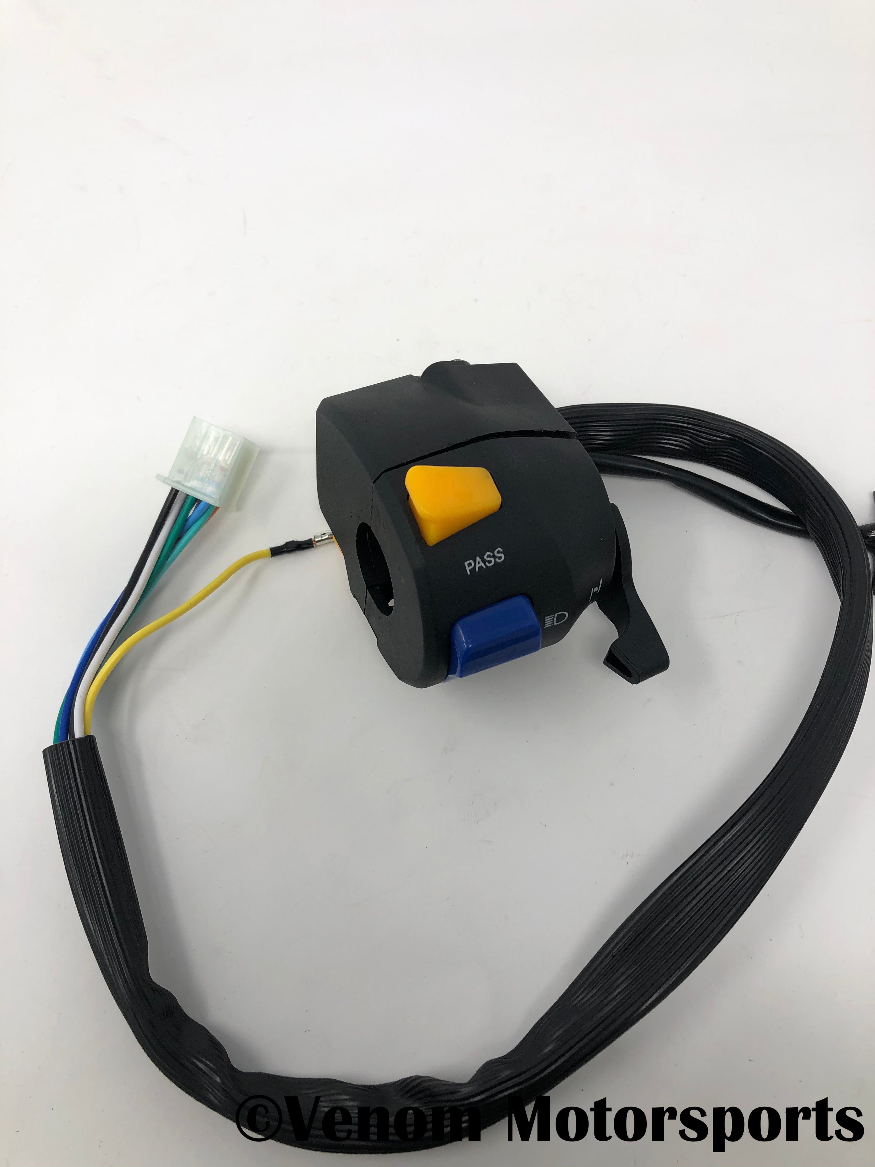 Venom X22 125cc Motorcycle Left Hand Control Switch (Part #125001066) - Compatible with Dirt Bikes & ATVs for Off-Road Riding & Adventure Sports