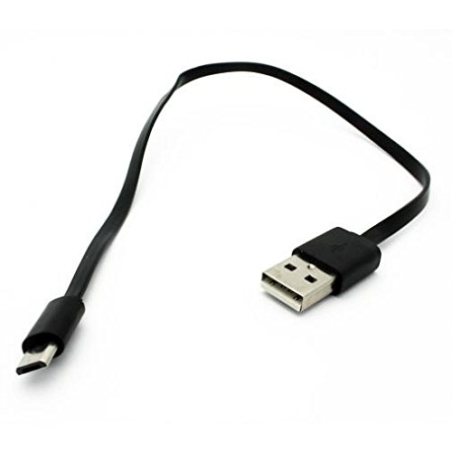 1ft Short Flat USB Cable - Fast Charging & Data Sync Cord for Sprint Samsung Galaxy J7 Perx, Galaxy Mega SPH-L600, Galaxy Nexus LTE - Perfect for Home, Office & Travel Charging