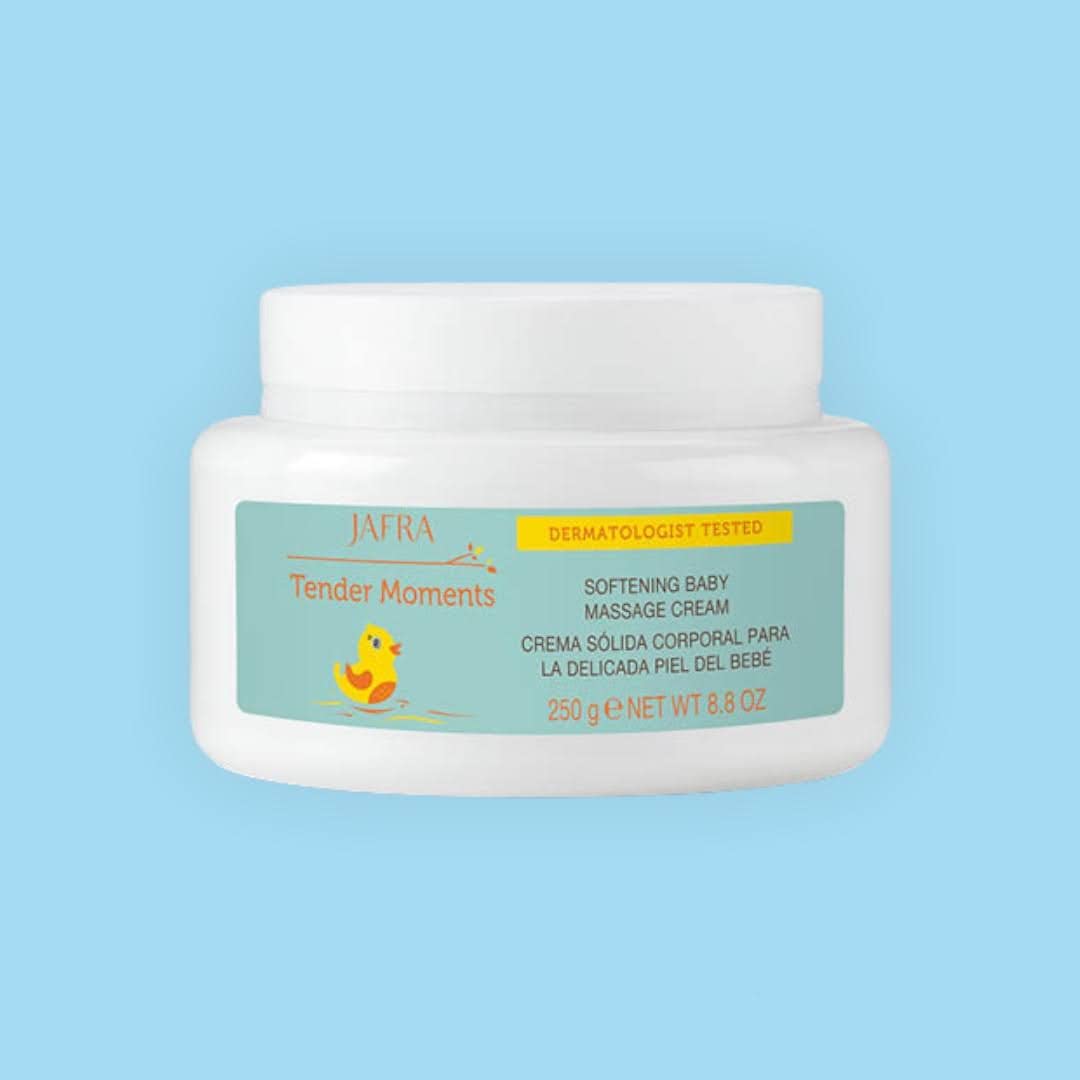 Jafra Tender Moments Baby Massage Cream - 8.8 Fl Oz, Ultra Moisturizing & Gentle Formula for Newborns & Infants - Perfect for Relaxing Massage, Dry Skin Care & Bedtime Routine (Discontinued - Rare Find)