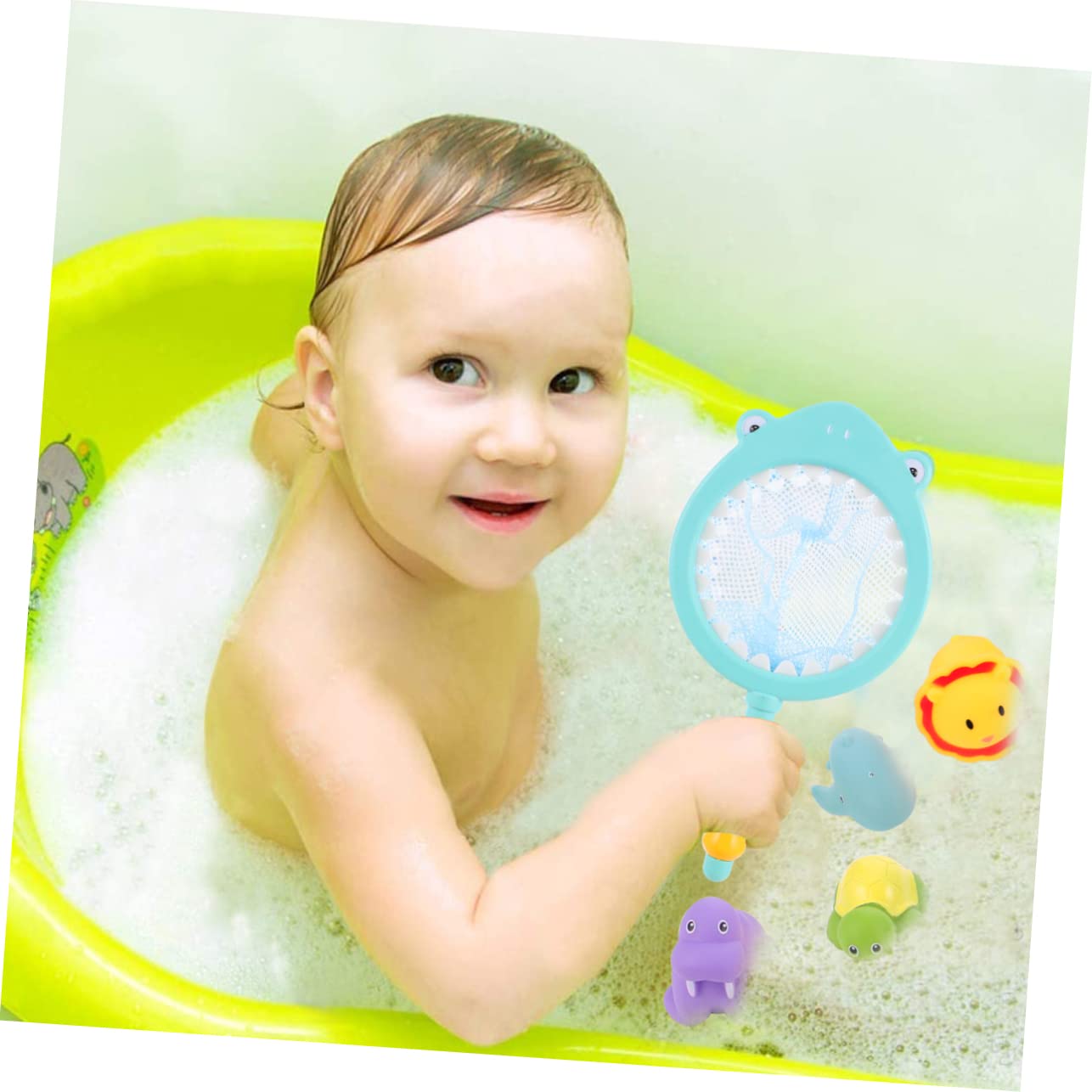 **Totority 2-Pack Kids Fishing Net Toy Set - Fun Water Play & Bath Toys for Toddlers - Perfect for Pool, Beach, and Bathtub Games**
