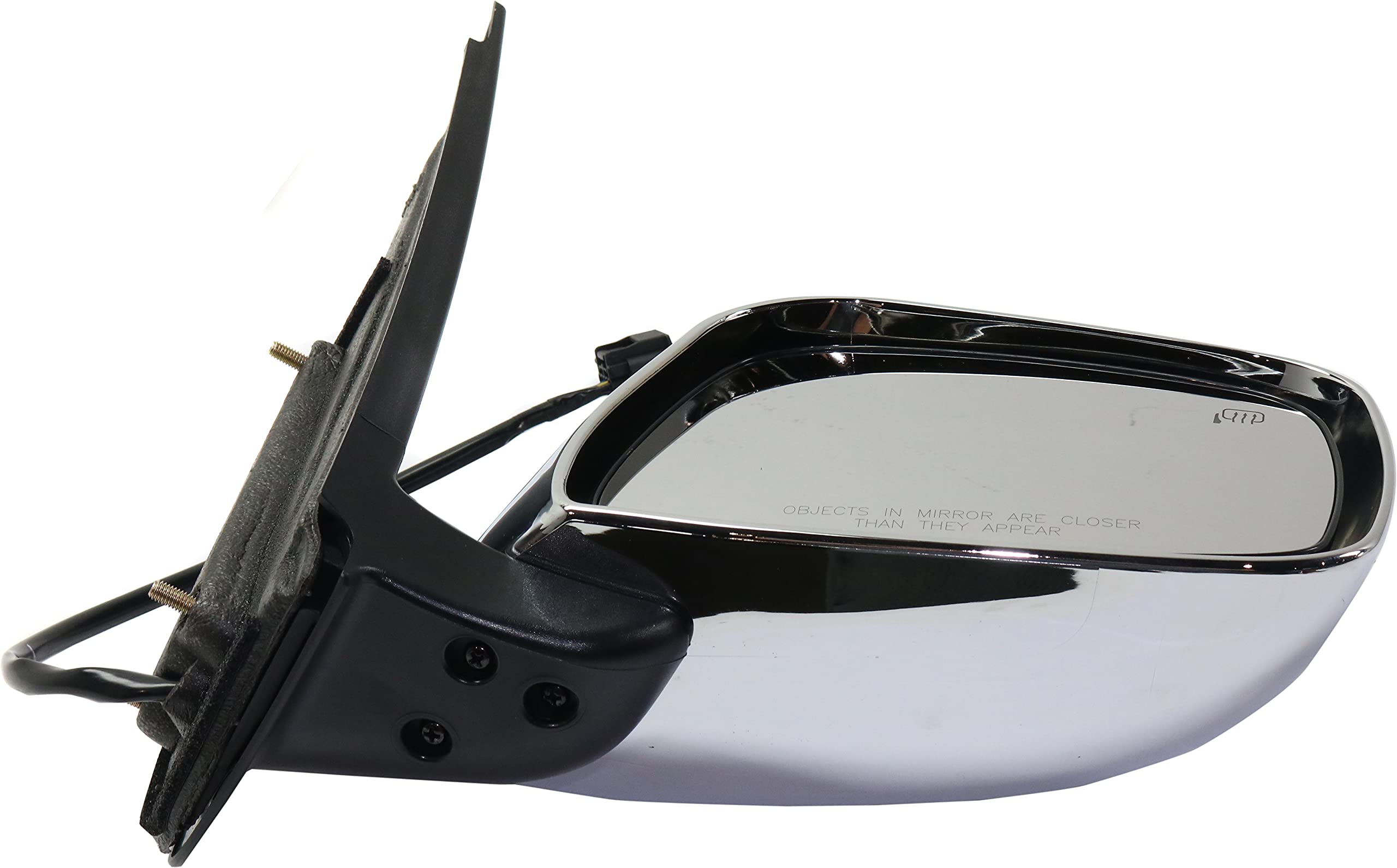 Kool Vue Power Heated Side Mirrors for Nissan Frontier 2011-2019 - Driver & Passenger Side Chrome Replacement - Defogging & Winter Driving Safety Upgrade