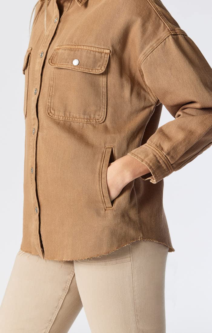 Mavi Women's Tamara Denim Shirt - Stylish Long Sleeve Button Down Shirt for Casual & Office Wear - Perfect for Layering, Date Nights & Everyday Outfits