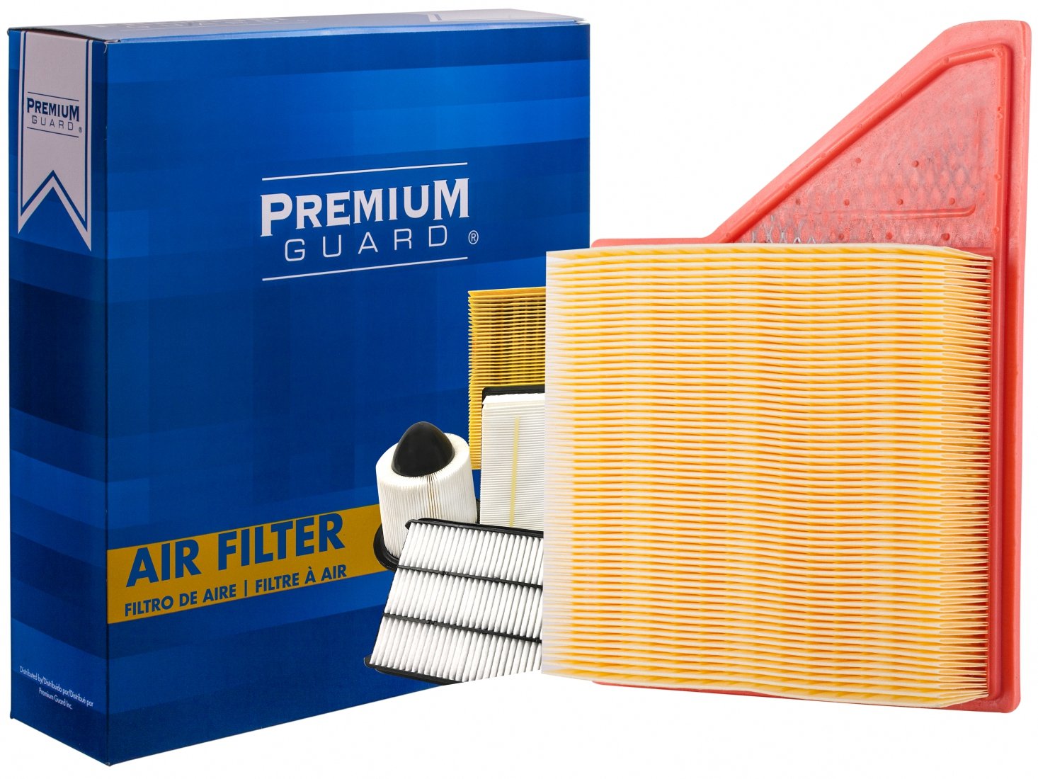 PG Engine Air Filter PA5907 - High Performance Replacement for 2014-2011 Ford Mustang 5.0L V8 | Improves Engine Airflow & Fuel Efficiency | Perfect for Street Racing & Daily Commuting