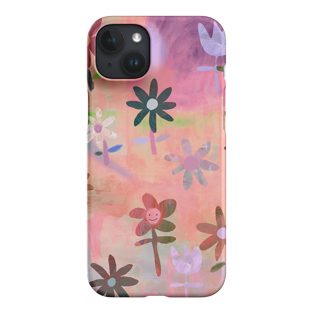 Premium Lazy Daisy Floral Phone Case - Shockproof & Slim Design for iPhone 15/14/13/12/Pro/Max - Perfect for Everyday Use, Travel & Outdoor Activities