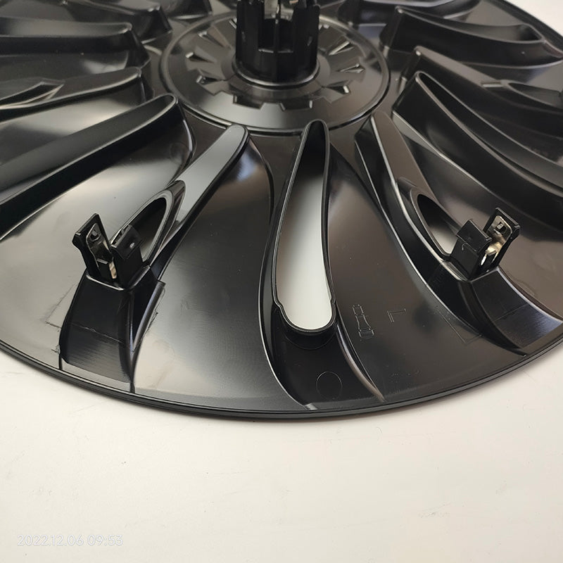 4PCS Tesla Model Y Wheel Caps - Überturbine Style 19-Inch Gemini Wheel Covers in Matte Black | Perfect for Model Y 2020-2023 | Enhance Style & Protect Wheels from Scratches