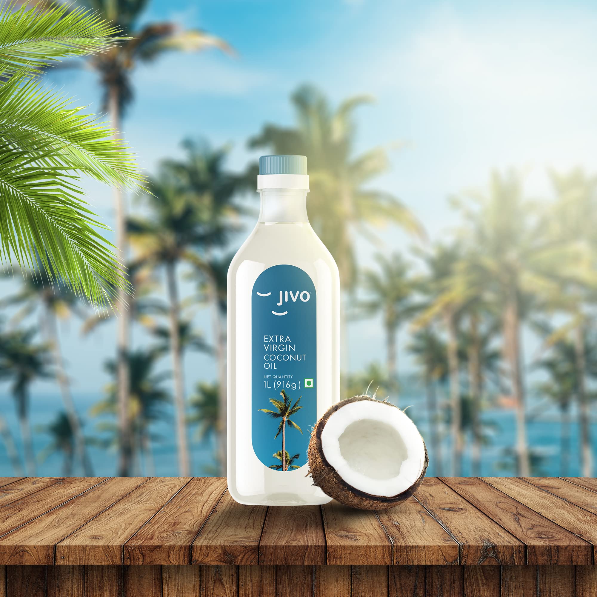Organic Cold-Pressed Extra Virgin Coconut Oil - 1 Litre | Unrefined, Chemical-Free, Zero Cholesterol | Perfect for Cooking, Baking, Hair & Skin Care | Multipurpose Natural Coconut Oil for Healthy Lifestyle