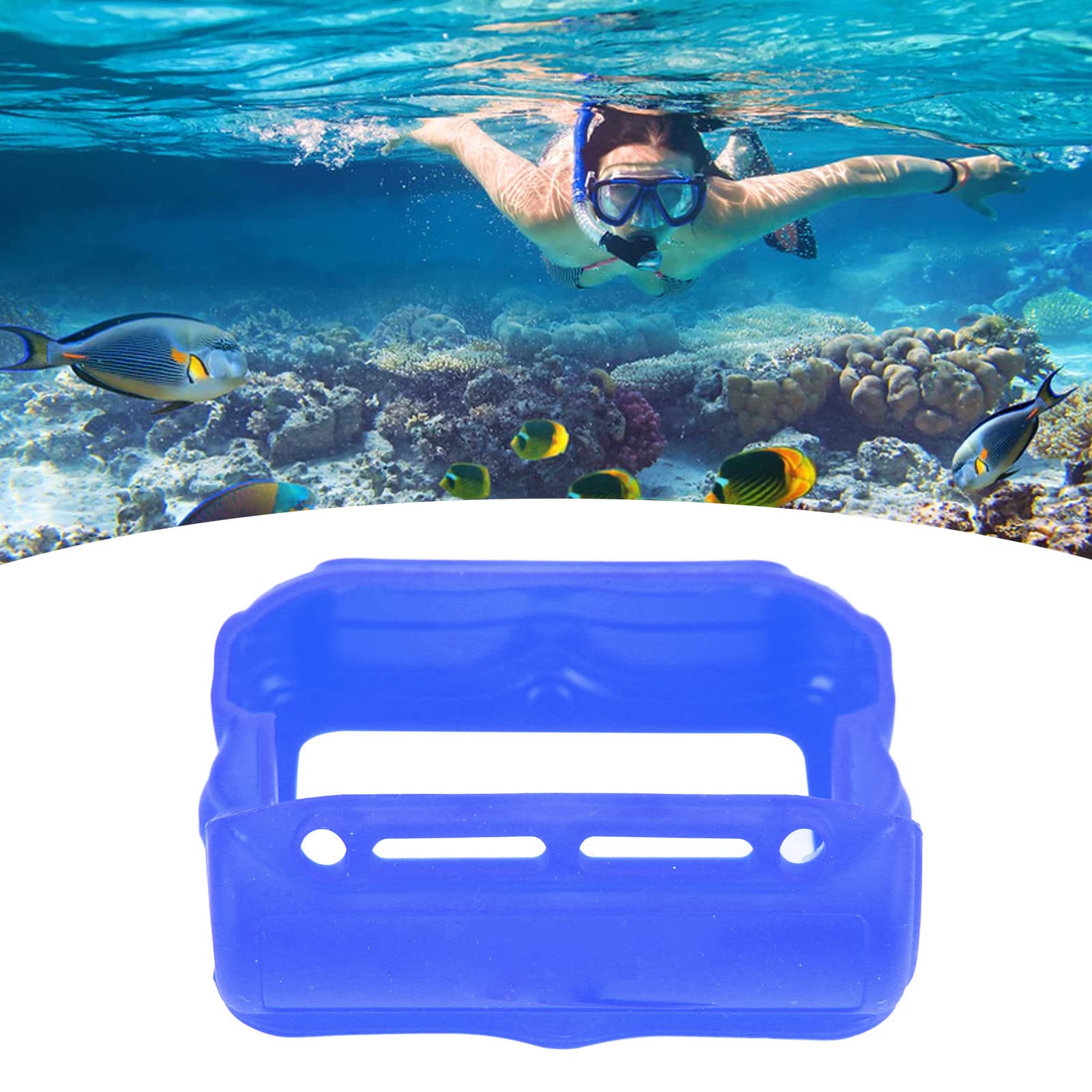 Shockproof Liquid Silicone Sleeve for Shearwater Perdix AI Dive Computer - Blue Diving Accessory for Scuba Diving, Snorkeling & Water Sports Protection