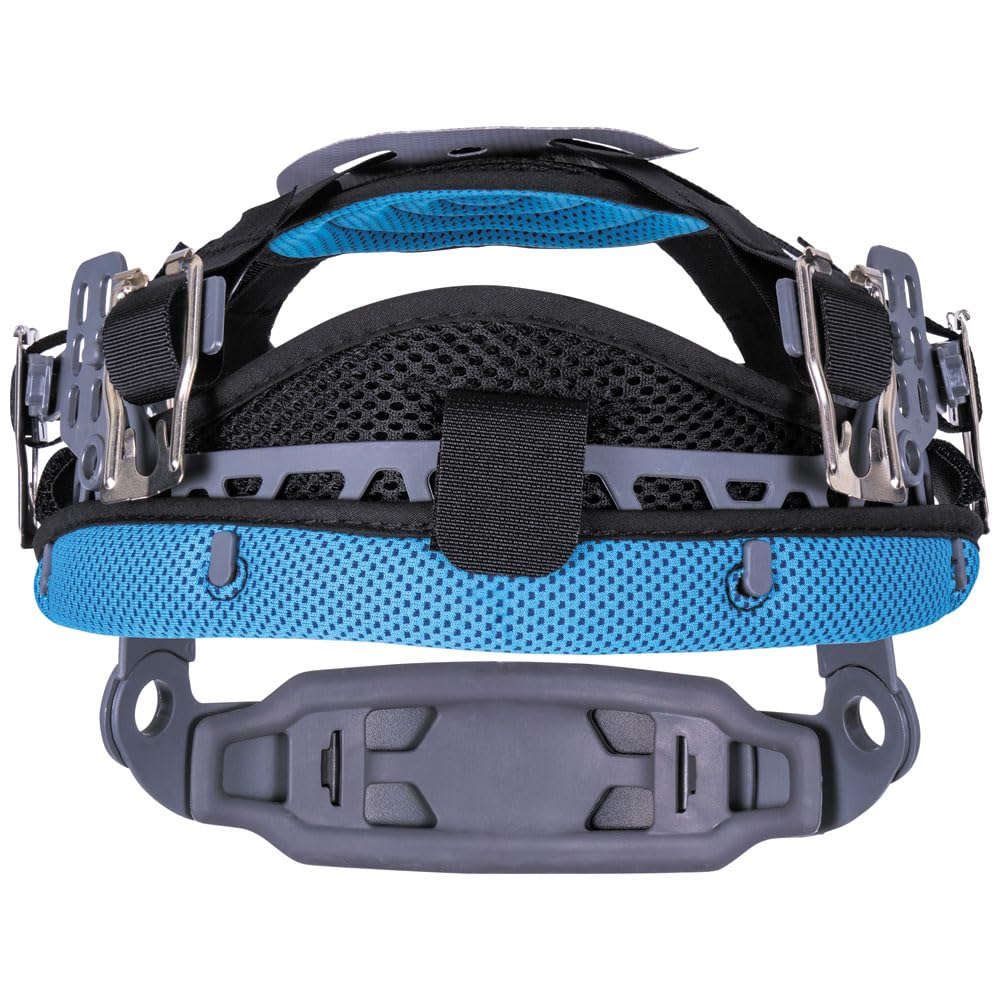 Klein Tools 60514 K12 Series Carbon Fiber Full Brim Hard Hat with Rechargeable Headlamp - Vented Class C Type 1 Spartan Helmet for Construction, Electrical Work & Industrial Safety