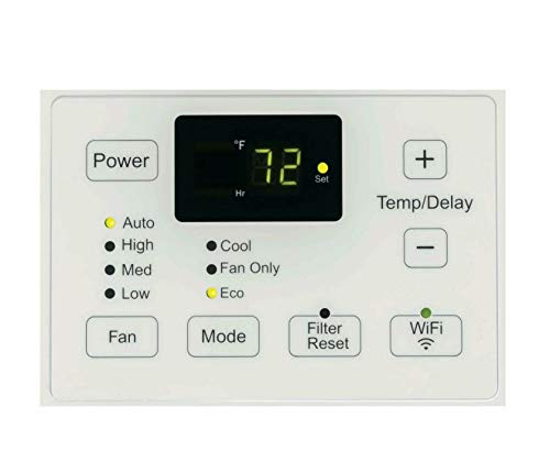 GE Energy Star Certified 230V Smart Window Air Conditioner with Remote Control - Eco-Friendly Cooling for Bedroom, Living Room & Office (Refurbished)