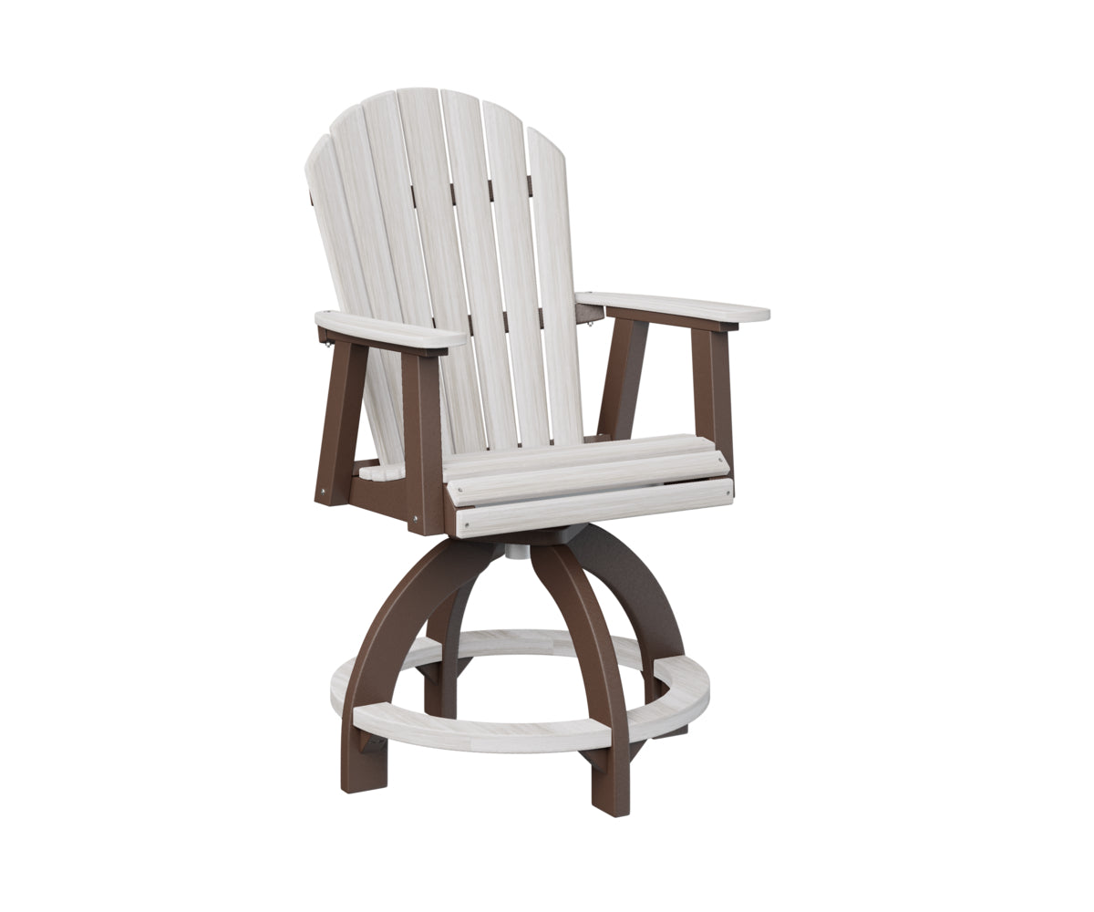 Berlin Gardens Comfo Back Swivel Counter Chair - Adjustable Height Bar Stool for Kitchen Island, Breakfast Nook & Home Decor - Comfortable Modern Seating for Dining & Entertaining