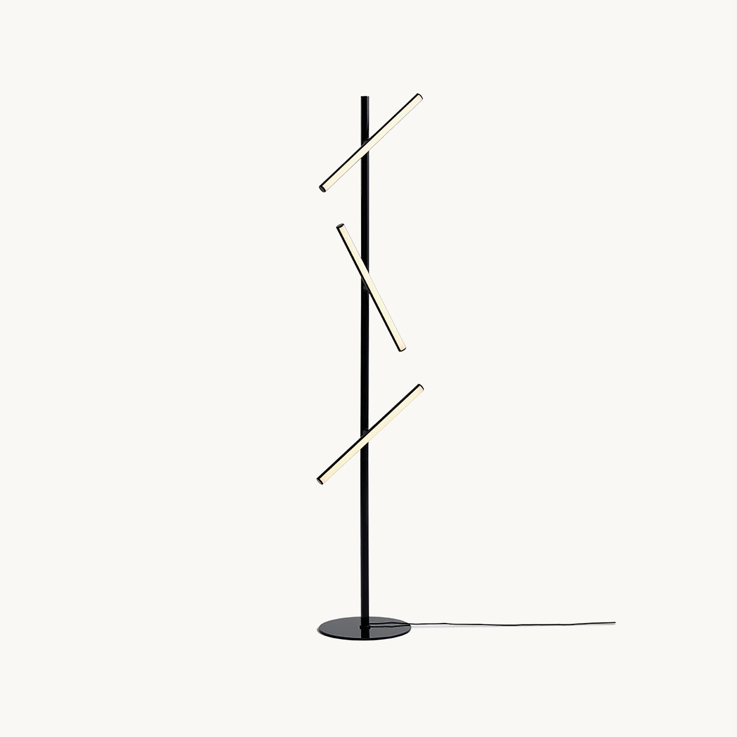 Modern Cross Turn Adjustable Floor Lamp for Living Room - Stylish Reading Light with Flexible Gooseneck, Perfect for Bedroom, Office & Study