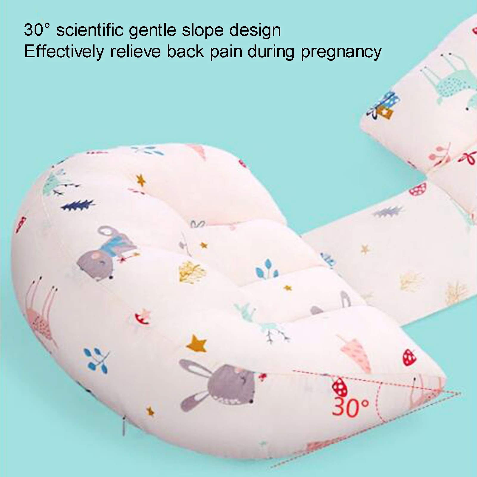 **Pregnancy Pillow for Side Sleepers - Adjustable Maternity Support Pillow with Waist & Back Cushion, Nursing Feeding Pillow & Bed Wedge - Ideal for Pregnant Women (Grey)** - Perfect for Comfortable Sleep, Breastfeeding Support & Pregnancy Pain Relief