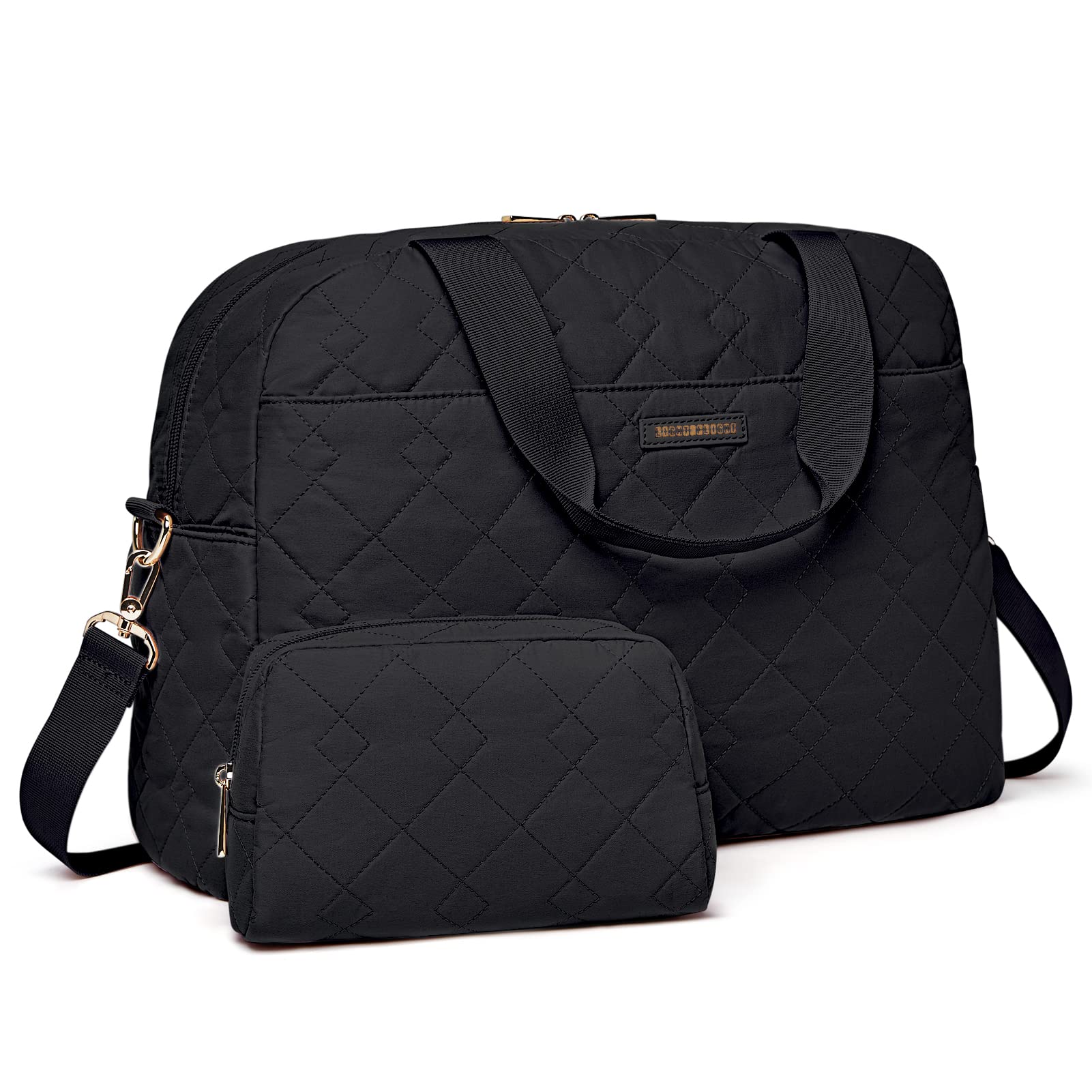 Quilted Travel Duffel Bag for Women - Lightweight Weekender & Gym Bag for Travel & Workouts