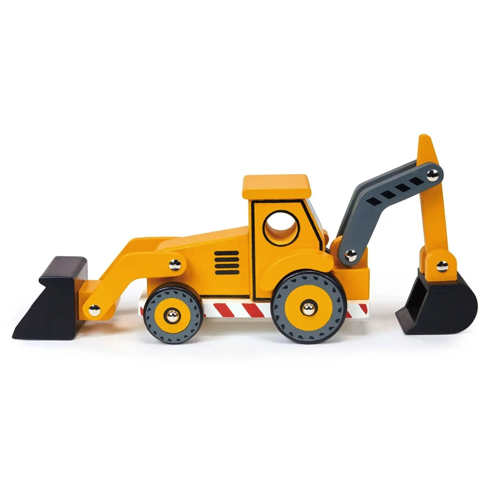 Mentari Toys The Backhoe - Excavator Toy for Kids, Construction Vehicle Play Set with Moving Parts - Perfect for Indoor & Outdoor Sandbox Play, Birthday Gifts, and Pretend Construction Site Adventures