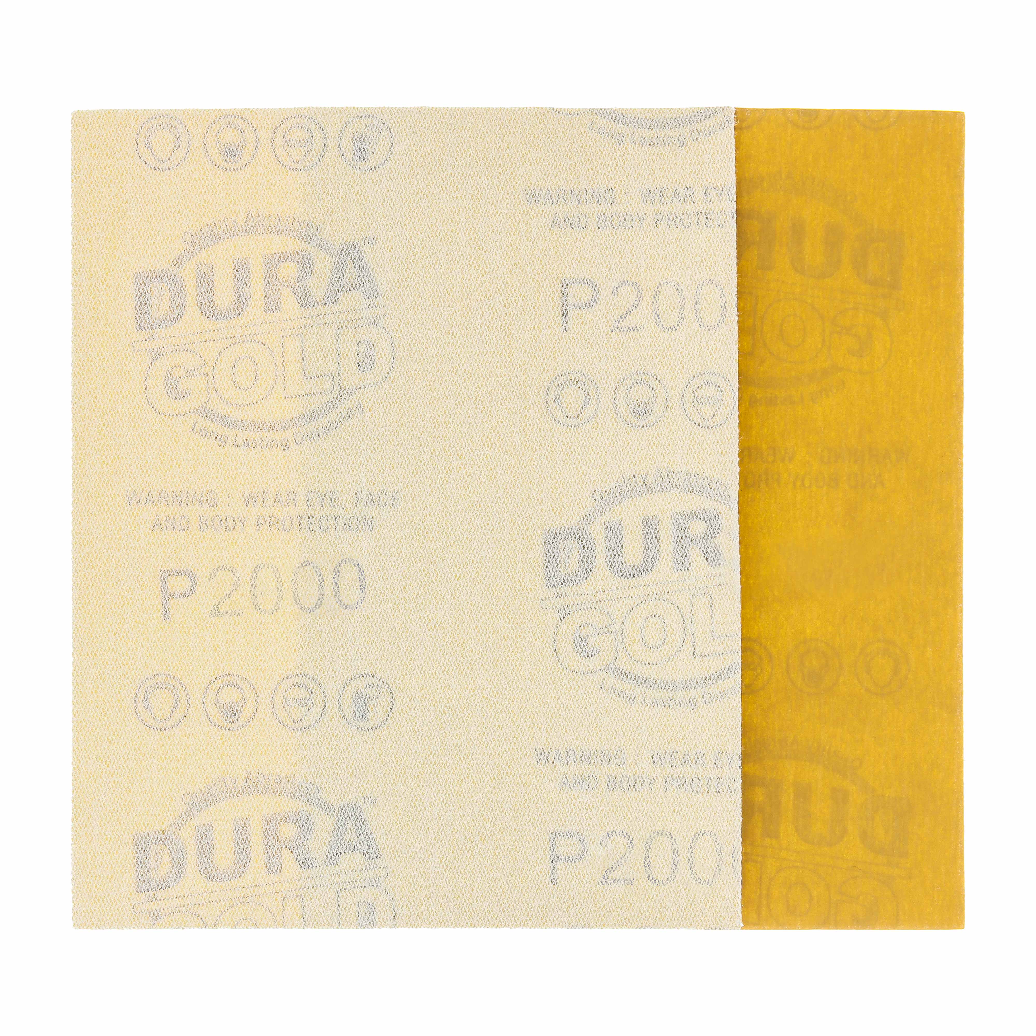 2000 Grit 1/4 Sheet Hook & Loop Sandpaper 5.5