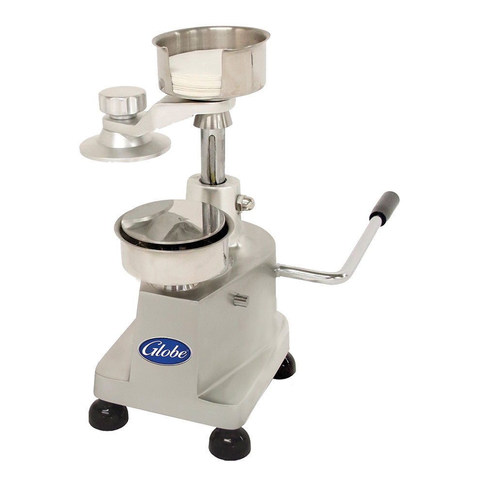 Globe PP5 Manual Patty Press - Single Mold Hamburger Patty Maker for Perfect Homemade Burgers | Ideal for BBQ, Restaurants & Home Cooking