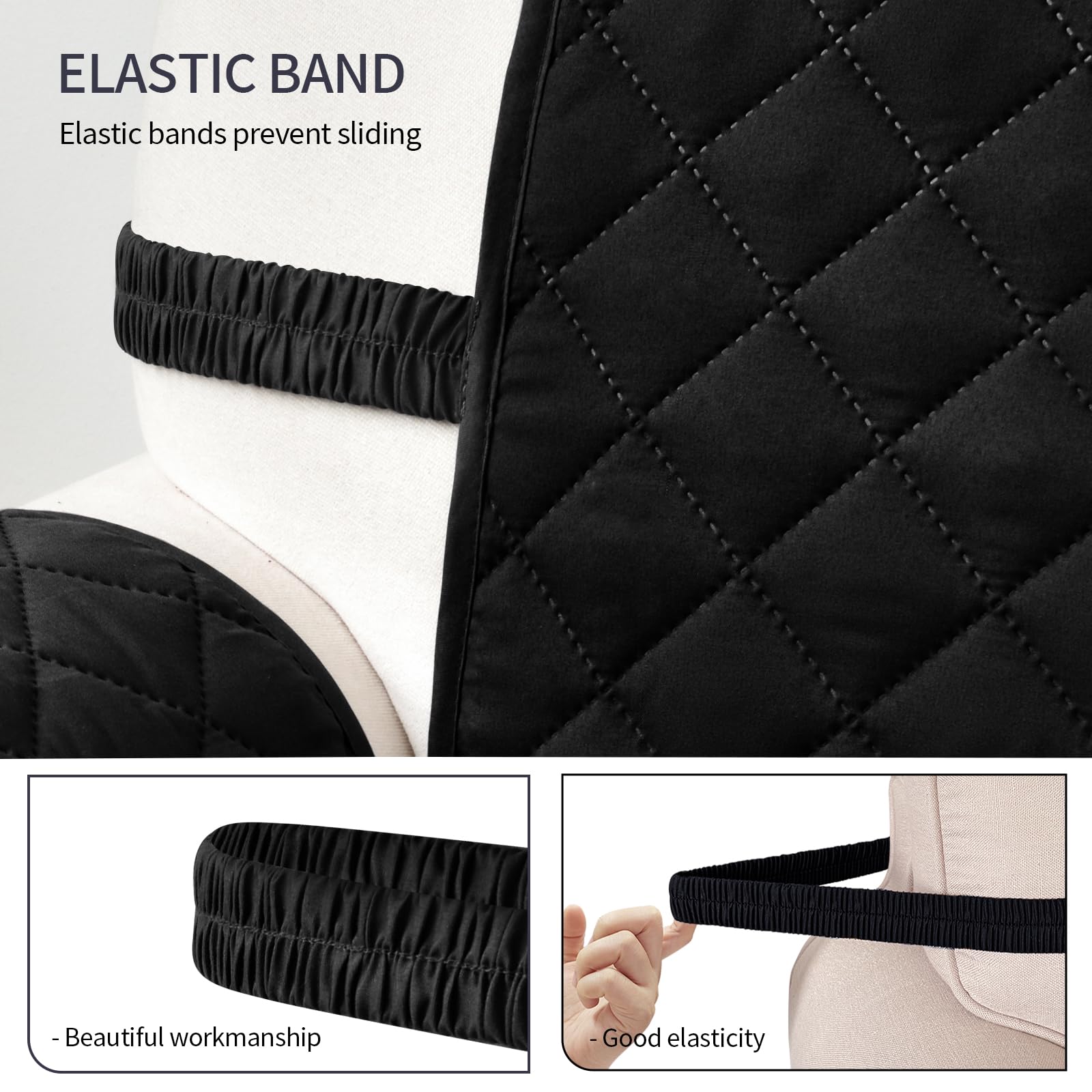 Reversible Washable Loveseat Covers for 2 Cushion Couches - Water Resistant Pet Friendly Sofa Protector with Elastic Straps (46