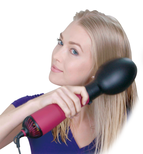 Velform Brush & Dry - 2-in-1 Hair Styler for Quick Blowouts & Smoothing - Perfect for Home Use, Travel & Salon Styling