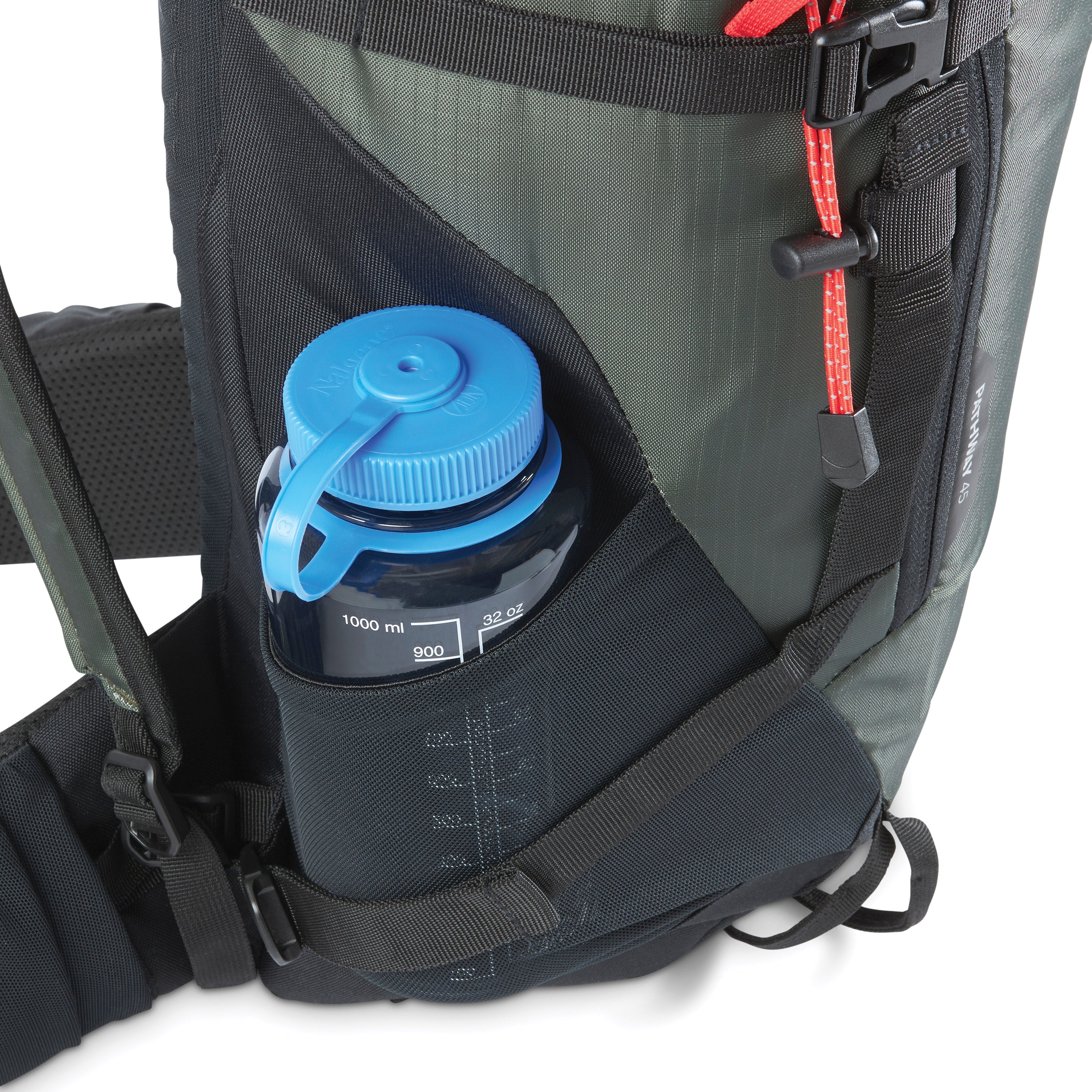 High Sierra Pathway 2.0 45L Hiking Backpack - Lightweight Durable Frame Pack for Outdoor Adventures, Forest Green/Black - Perfect for Camping, Travel & Trekking