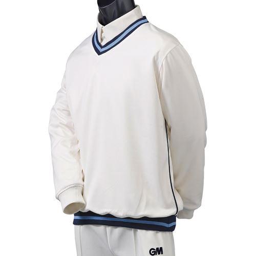 Gunn & Moore Teknik Trimmed Junior Cricket Sweater - Lightweight & Breathable for Youth Cricket Practice & Matches