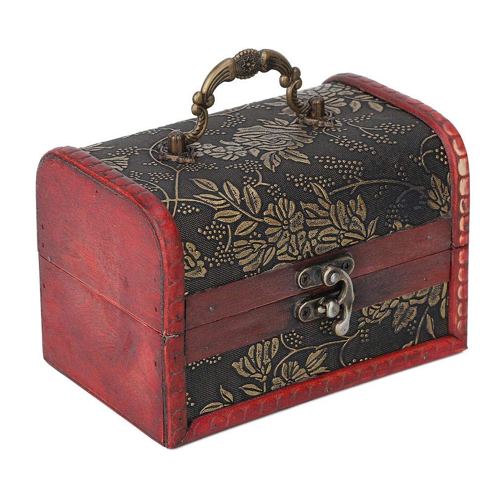 Vintage Wooden Jewelry Box - Handcrafted Jewelry Storage Organizer for Earrings, Rings, Necklaces | Decorative Trinket Box for Home Décor & Gift Giving