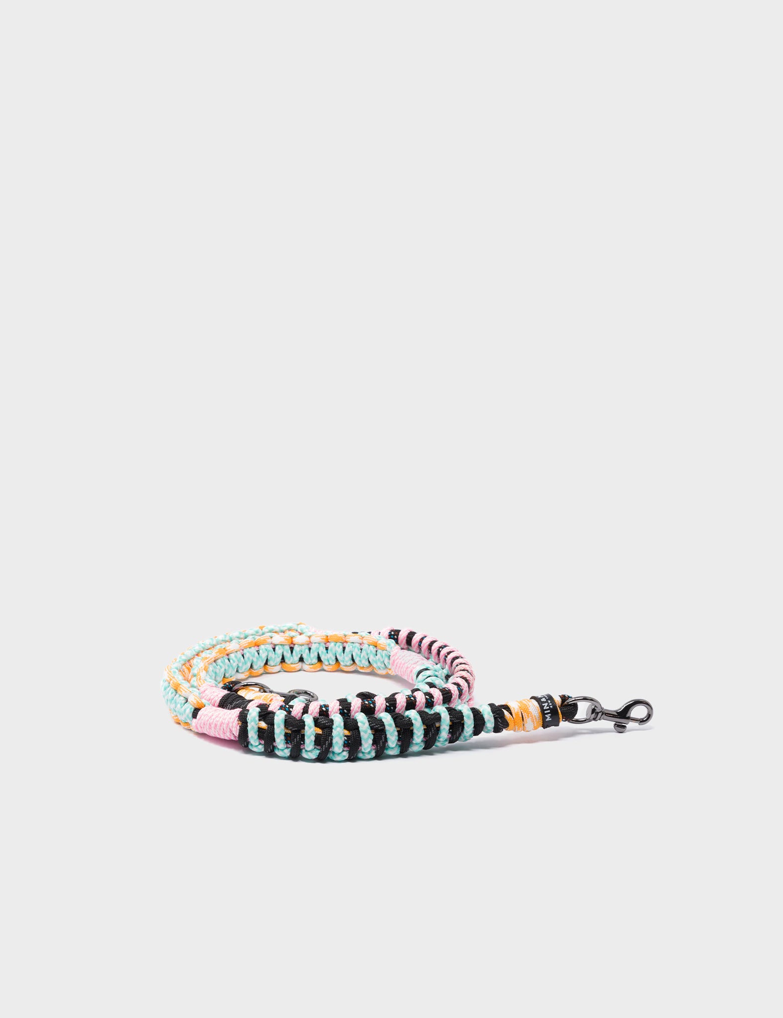 Detachable Shoulder Strap - Yellow, Pink & Mint Handwoven Paracord Survival Bracelet | Perfect for Hiking, Camping, Outdoor Adventures & Everyday Carry (EDC)