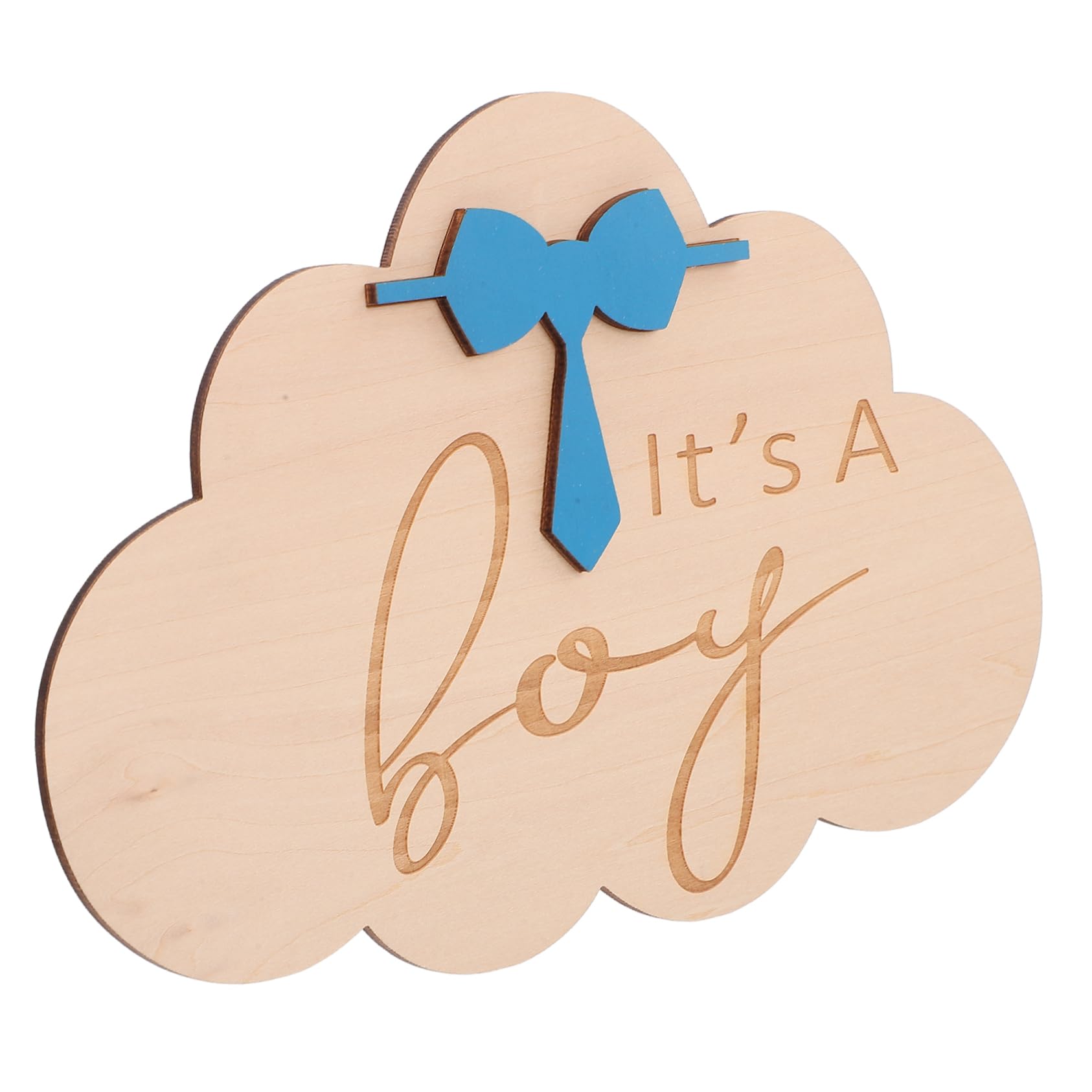 iFundom 5-Piece Wooden Growth Discs & Announcement Cards Set - Baby Milestone Photo Props, Welcome Sign for Newborn, Birthday, Pregnancy Announcement - Perfect for Baby Showers, Gender Reveals & Family Photo Shoots