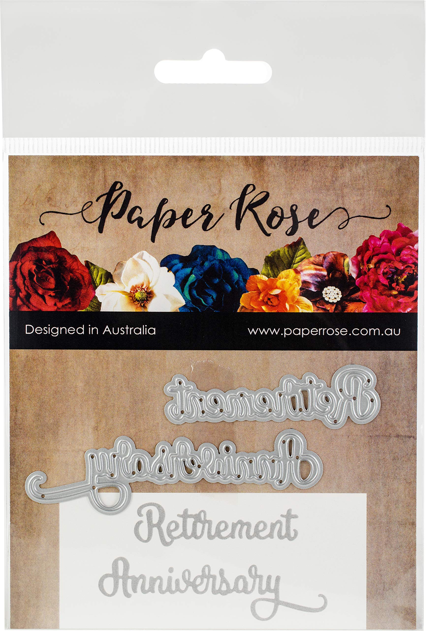Multicolor Paper Rose Retirement Anniversary Dies - Perfect for Scrapbooking, Card Making, and DIY Wedding Decorations