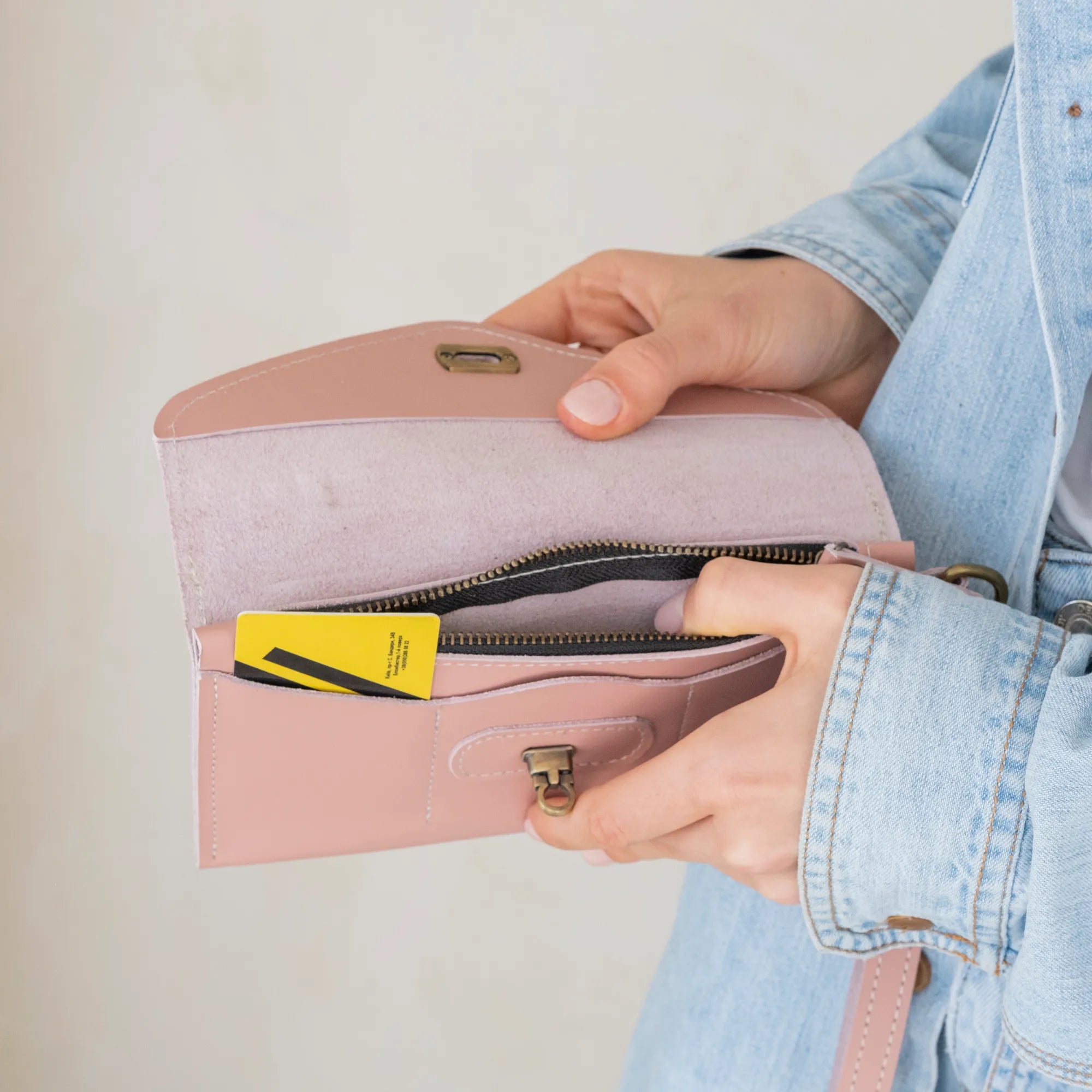 Genuine Leather Wristlet Wallet for Women - Slim RFID Blocking Card Holder with Wrist Strap - Perfect for Travel, Shopping & Everyday Use