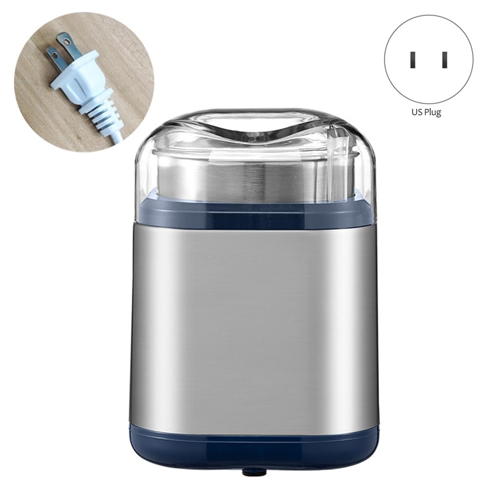 Premium Stainless Steel Electric Grinder - Adjustable Fineness for Herbs, Spices, Grains, Coffee & Vitamin Tablets | Portable Multifunctional Powder Grinder for Kitchen, Camping & Travel