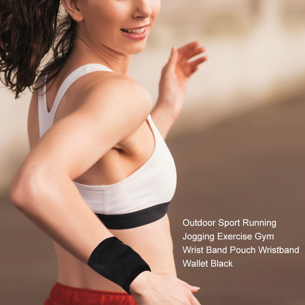 Waterproof Zipper Wrist Wallet - Secure Sports Wristband for Money, Cards & Keys - Ideal for Running, Cycling, Gym & Outdoor Activities - Sweat-Resistant Storage Pouch for Active Lifestyles