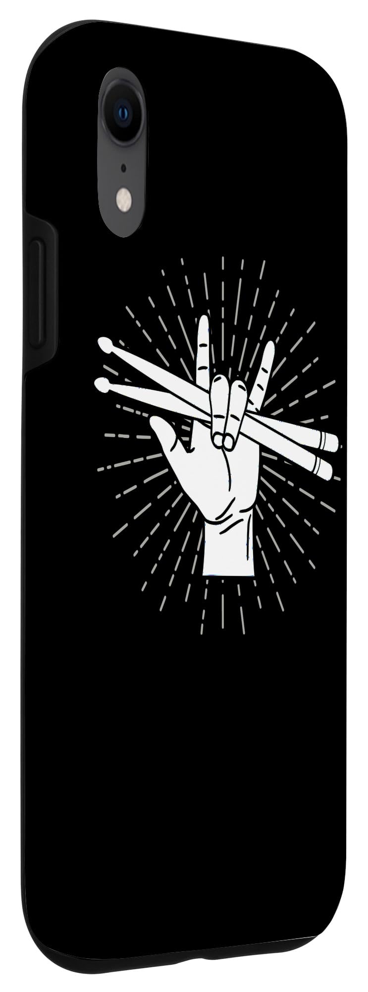 iPhone XR Case - Drummer & Drumsticks Musician Design - Perfect for Drummers, Music Lovers & Band Performances