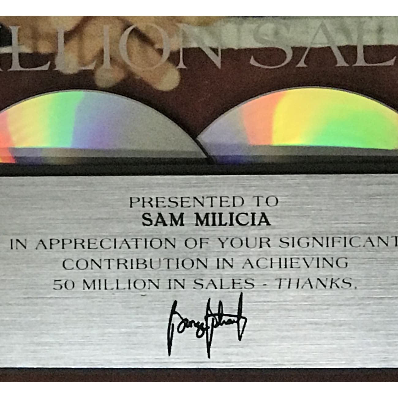 George Strait 50x Platinum Label Award - Official Music Collectible for Country Fans | Perfect for Home Decor, Man Cave, or Gift for Country Music Lovers