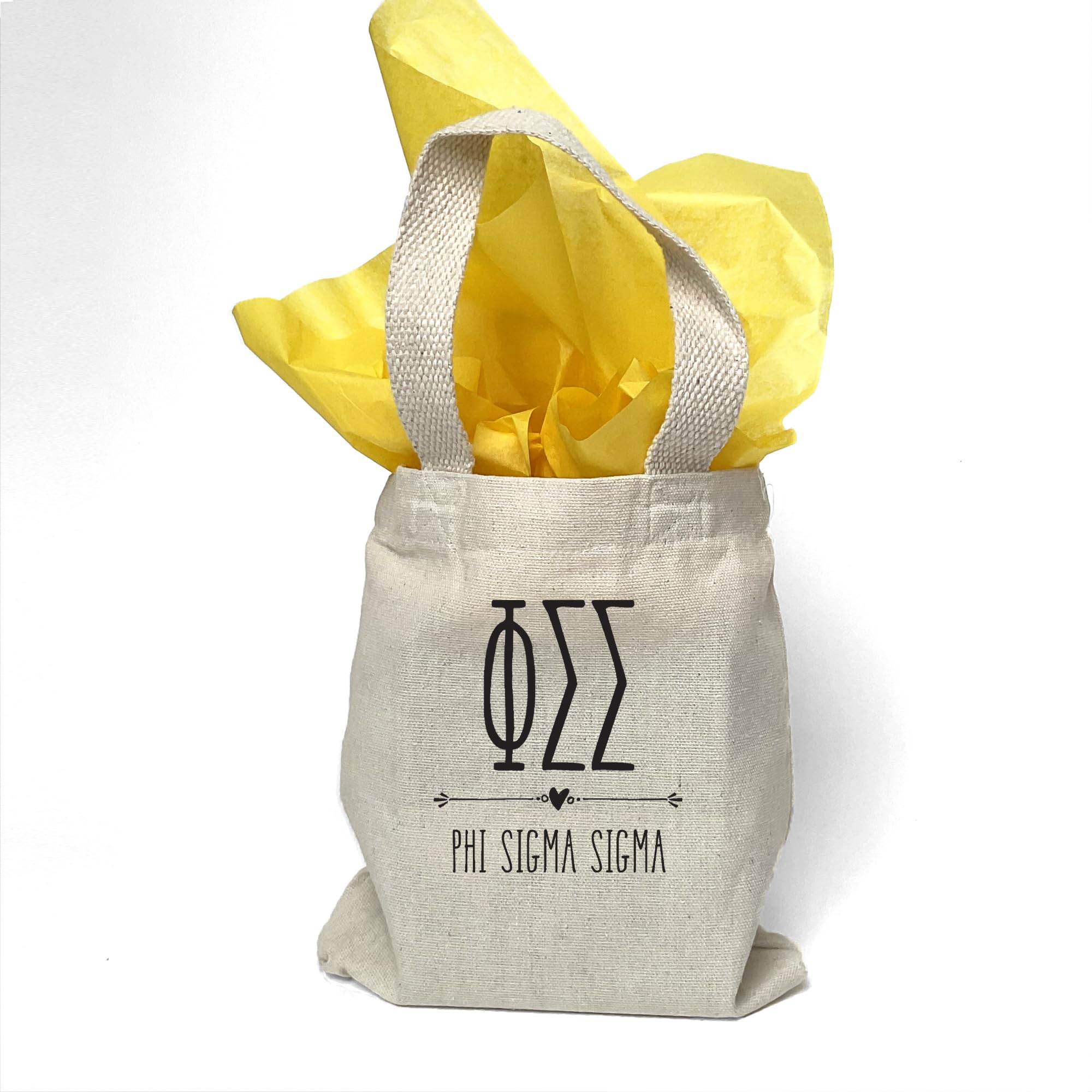Greek Letter Sorority Mini Tote Bag - Personalized Sorority Gifts & Goodie Bags for Sisters - Perfect for Rush Week, Bid Day & Campus Events