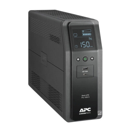 APC BR1500MS2 Back UPS Pro 1500VA Uninterruptible Power Supply (UPS) Battery Backup for Home & Office - Protects Computers, Routers, Gaming Consoles & Electronics During Power Outages