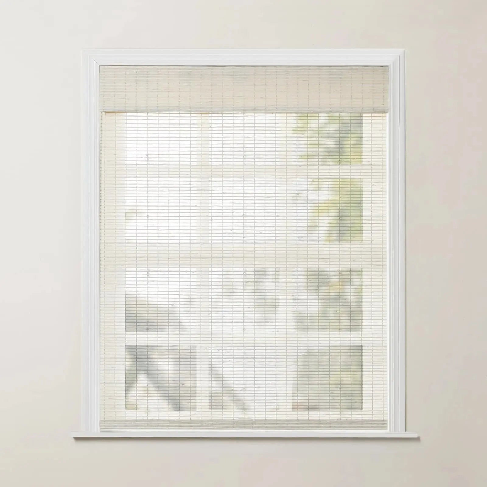 Rae Natural Ramie Woven Wood Window Shades in Mustard - Eco-Friendly Bamboo Blinds for Living Room, Bedroom & Office