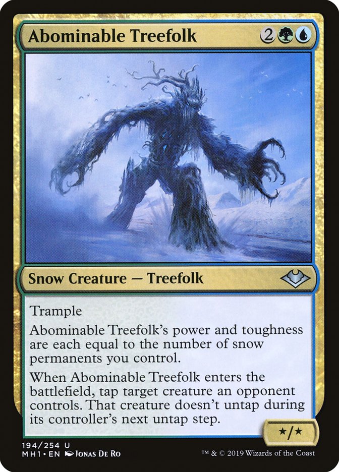 Abominable Treefolk MTG Card - Modern Horizons Set - Collectible Trading Card for Modern & Commander Decks - Perfect for Fantasy & Strategy Game Enthusiasts