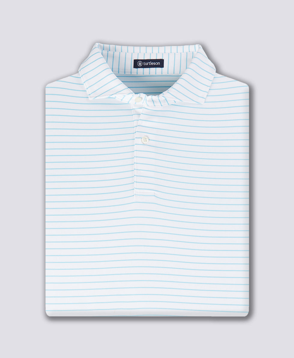 Men's Broad Stripe Polo Shirt - Classic Cotton Knit Casual Top for Golf, Work & Everyday Wear