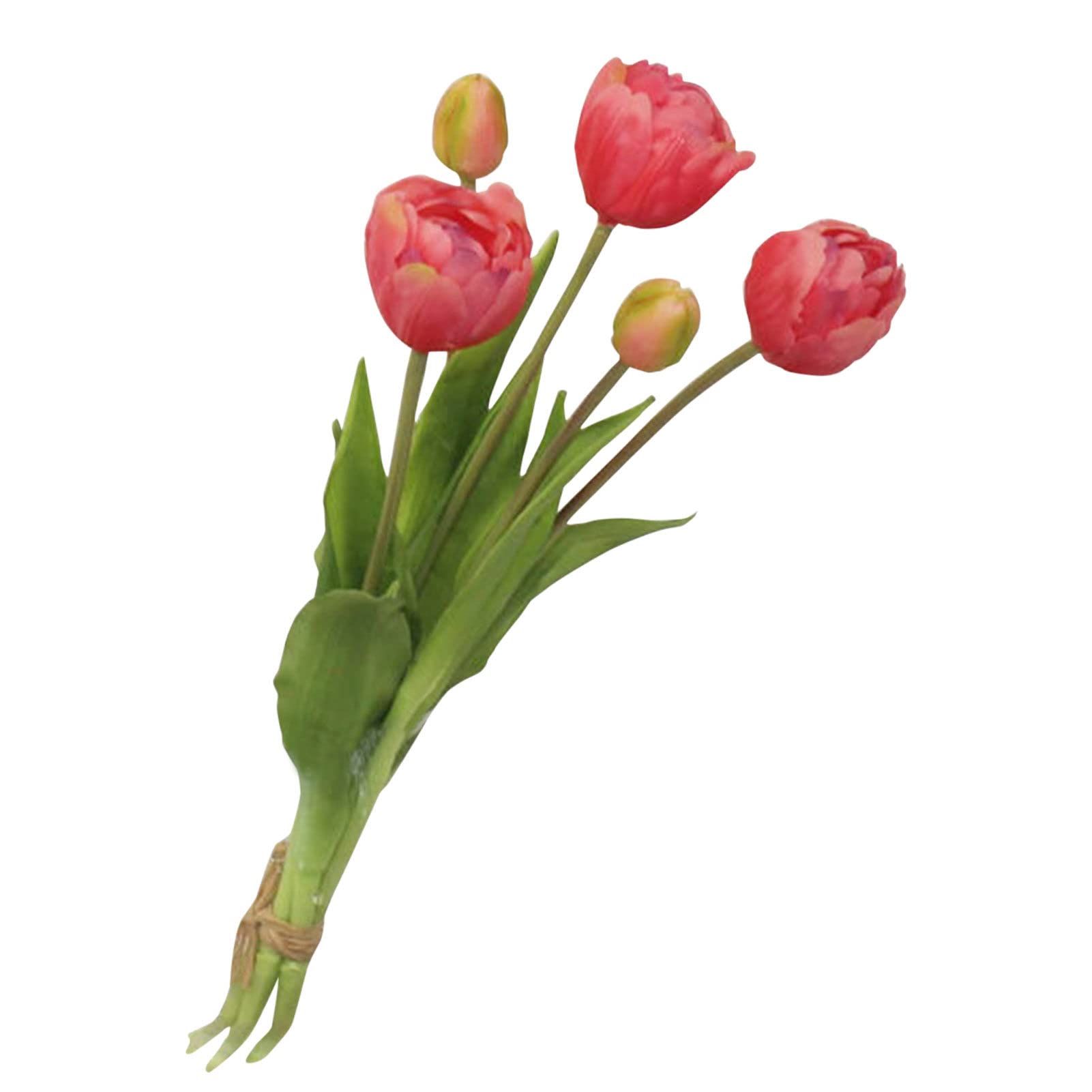 Artificial Tulip Flowers - Realistic Fake PVC Tulips for Home Decor, Wedding, Party & Office Decoration - Vibrant & No Withering Simulation Flowers