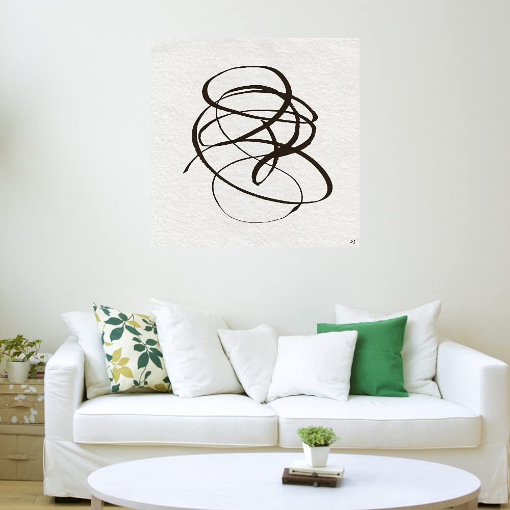 Susan Jill Winding Road II Fine Art Canvas Wall Decor - 37x37 Inch Ready to Hang Painting for Living Room, Bedroom, Office & More - Perfect for Home, Office & Commercial Spaces